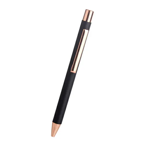 Matte-finished Black Pen with Copper Clip