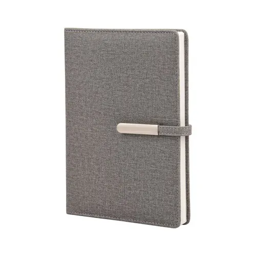 Elegant A5 Jute grey Diary with Magnetic Closure