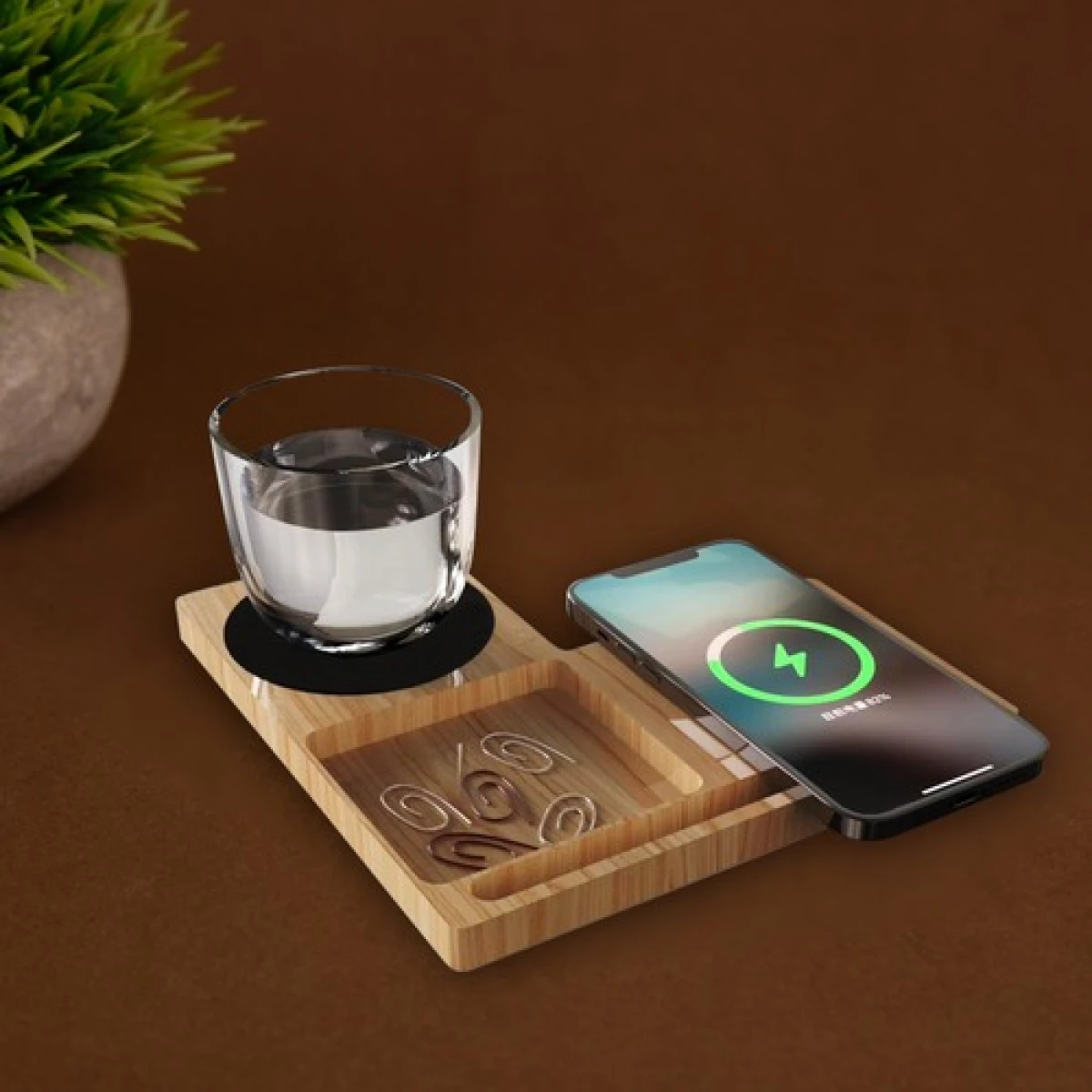 Willow 3.0 15W Wireless Charger with Warmer & Phone holder