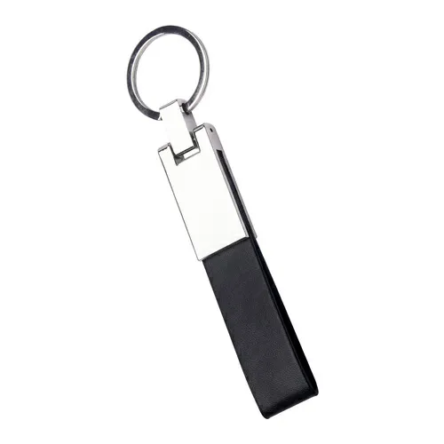 Black Leather Strap Metal 601-Keychain