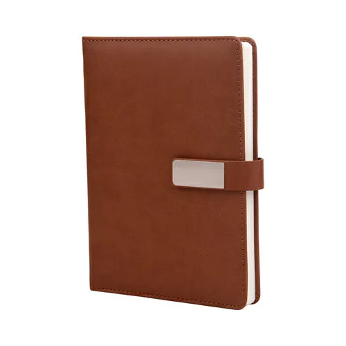 Lustrous A5 Tan Diary with Magnetic Closure 