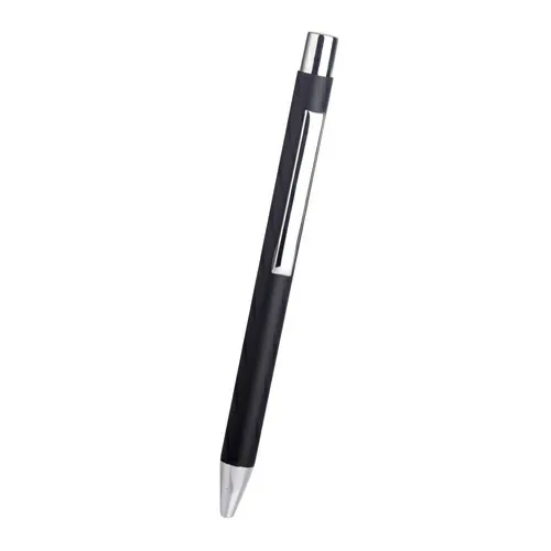 Matte-finished Black Pen with Silver Clip