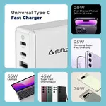 Stuffcool Nova 65W 3 port compact GaN Wall Charger