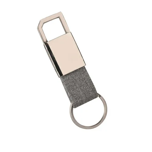 Mini Jute-finished Strap Metal 600- Keychain