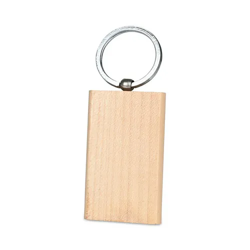 Rectangular  Wooden Keychain
No.4