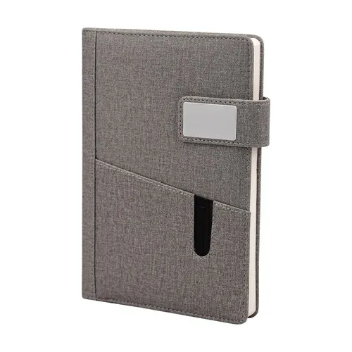 Premium A5 Jute grey Diary With Card Pocket
