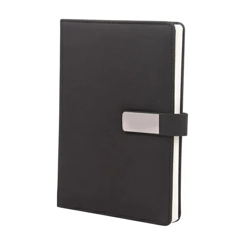 Lustrous A5 Black Diary with Magnetic Closure