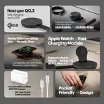 Stuffcool Nexi 3 in 1 Foldable Magnetic Wireless Charger Qi2.2 Certified 25W Fast Charger